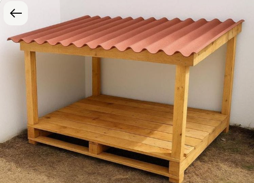 Exemplo de casinha de pallet