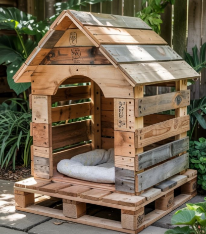 Exemplo de casinha de pallet